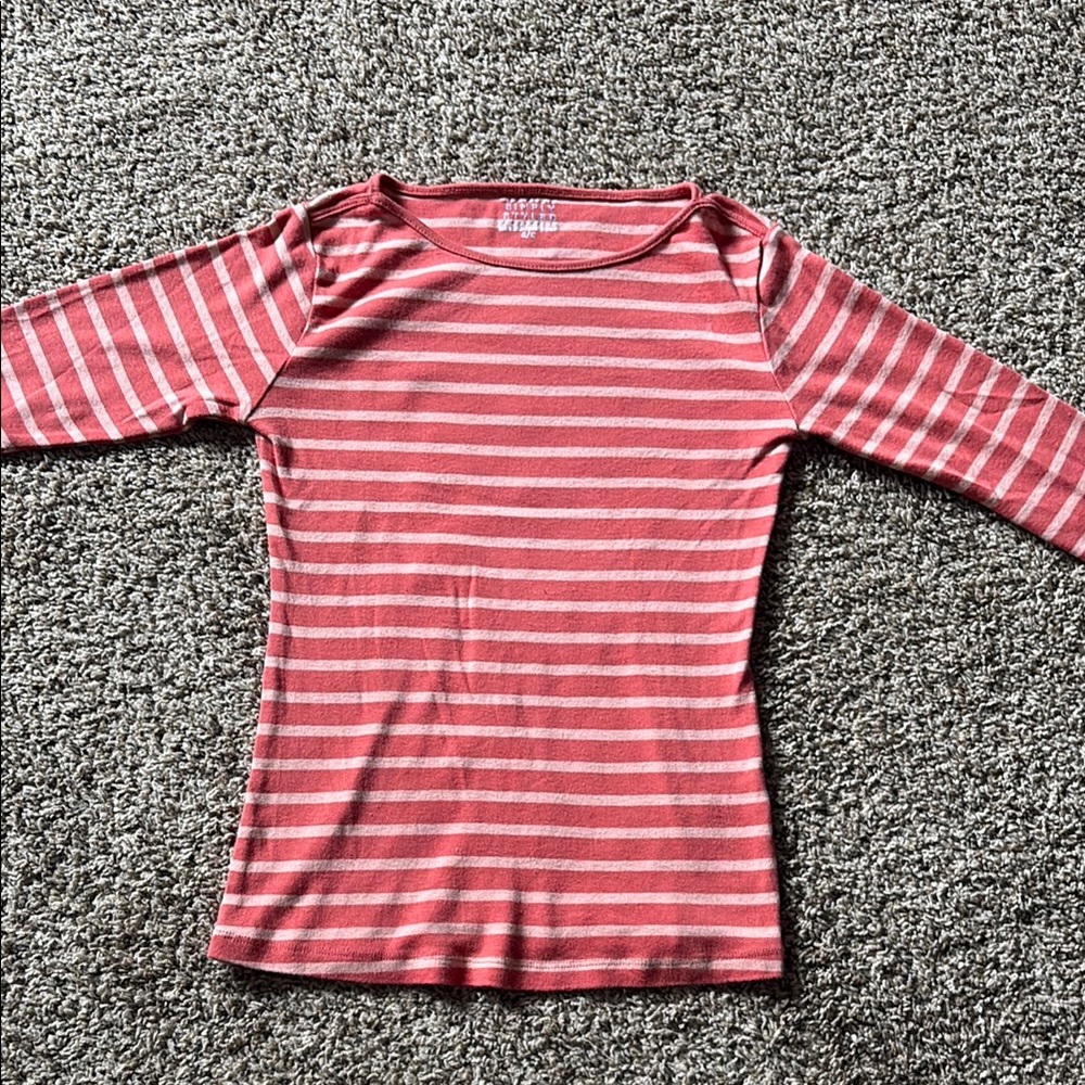 Striped Shirt - Pink and White